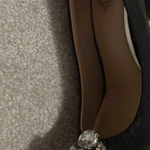 Blk open toe heels 7.5 M - Picture 6 of 8